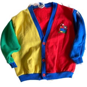 Oshkosh Vintage sweatshirt train cardigan 4T